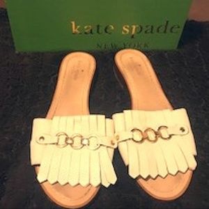 Kate Spade White Brie Women's Slide Sandals
